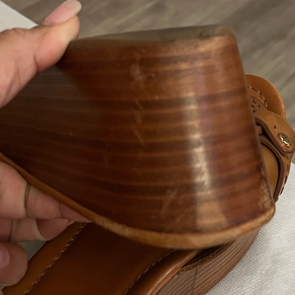 Tory Burch Leather Wedges - Picture 5 of 16